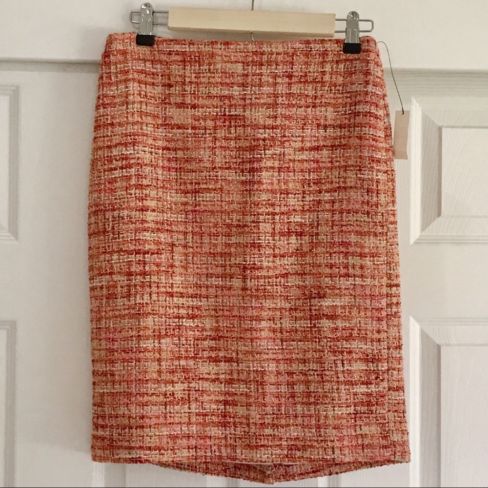 Talbots | NWT | Multicolored Tweed Pencil Skirt